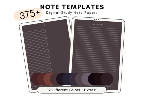 Boho Deep Digital Note Templates: Elevate Your Study & Planning