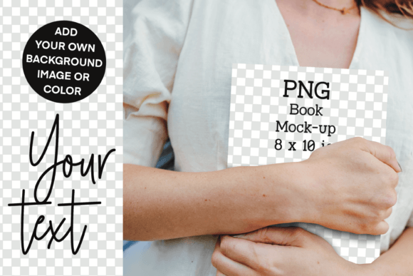 Book Mockup 8x10 KDP a+ PNG Templates for Authors
