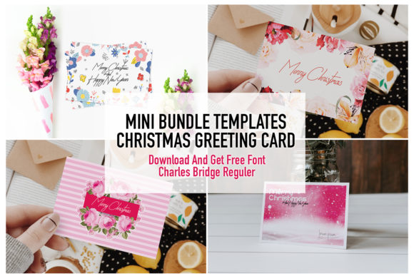 Christmas Card Templates & Free Font: Professional Designs for Less