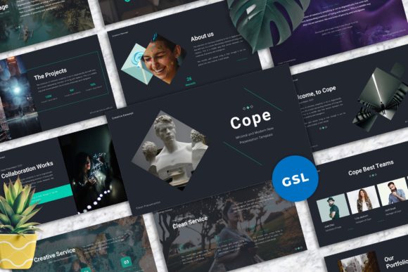 Cope: The Minimal Google Slides Template for Clean, Modern Presentations