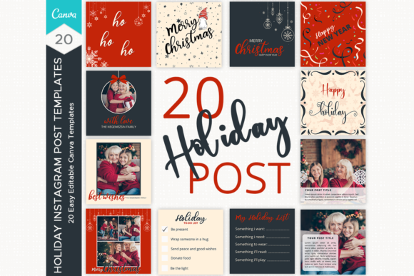 Effortless Holiday Instagram Post Templates for Your Feed