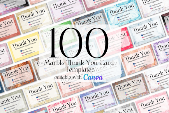 Elegant Gratitude: The Power of Marble Thank You Card Templates