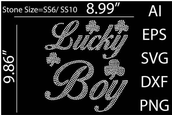 Lucky Boy Rhinestone Templates: Instant Creative Spark
