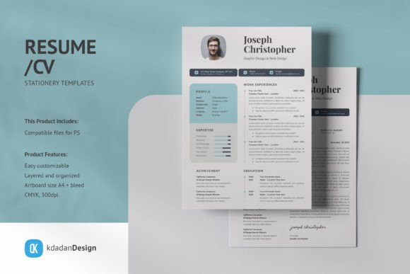 Modernize Your Job Hunt with Resume CV PSD Design Templates Vol 171