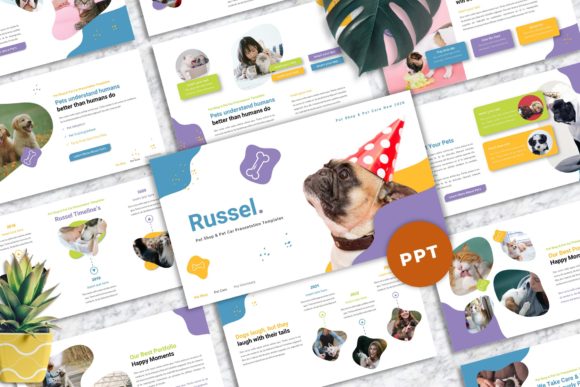 Russel - Pet Care Powerpoint Templates: Your Next Design Asset
