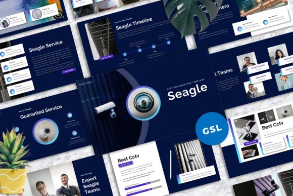 Seagle - CCTV Googleslide Templates: A Modern Design Toolkit