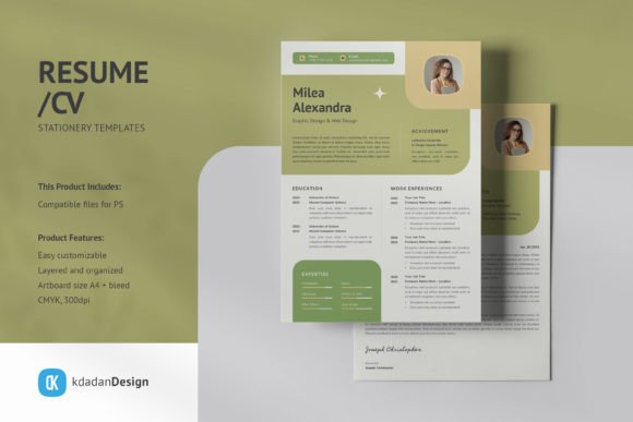 Streamline Your Job Hunt with Resume/CV PSD Design Templates Vol 181