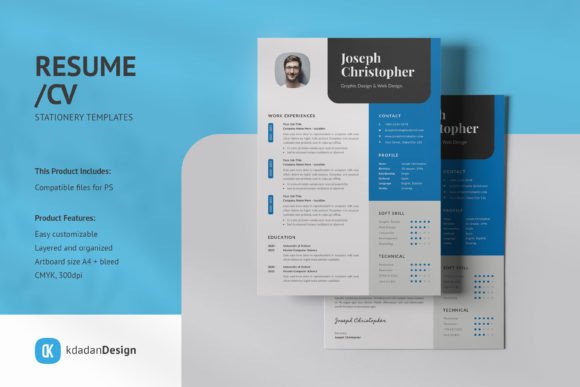 Streamline Your Job Hunt with Resume/CV PSD Design Templates Vol 178
