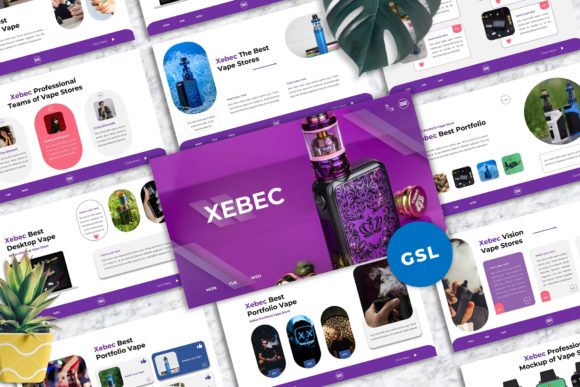 Xebec Vape Shop Googleslide Templates: A Design Deep Dive