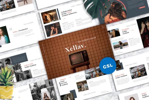 Xellav - Fashion Googleslide Templates: A Designer's Go-To for Polished Presentations